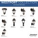 Marcellus 1 Light 13 inch Antique Bronze Outdoor Wall Lantern, Small