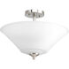 Mackinley 3 Light 16.63 inch Brushed Nickel Semi-Flush Mount Convertible Ceiling Light