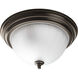 Skeet 2 Light 13.25 inch Antique Bronze Flush Mount Ceiling Light