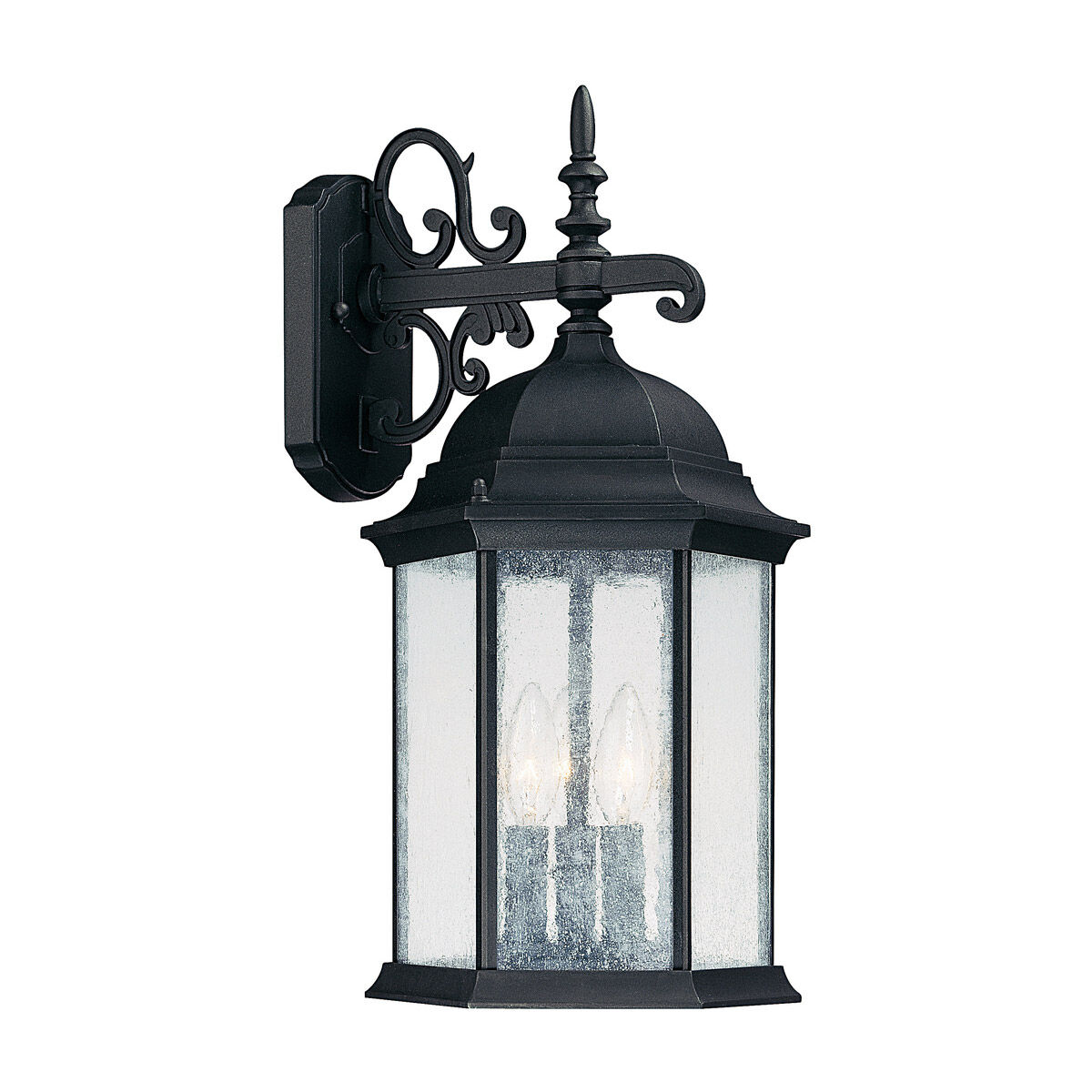Severinus 3 Light 19 inch Black Outdoor Wall Lantern