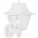 Season 1 Light 13 inch White Outdoor Wall Lantern