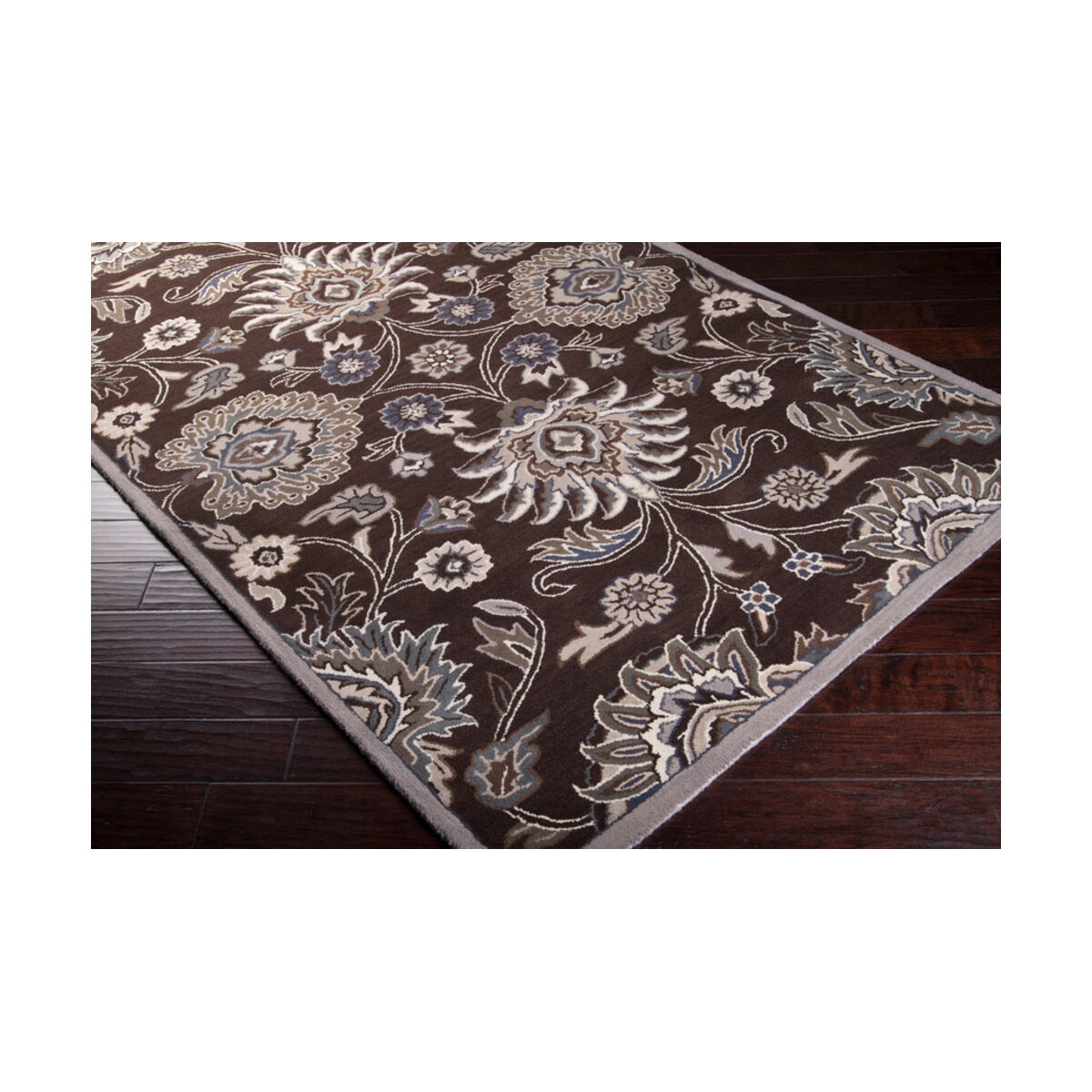 Edda 48 X 48 inch Dark Brown/Taupe/Khaki/Medium Gray/Charcoal Rugs, Wool