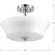 Read 2 Light 14 inch Polished Chrome Semi-Flush Mount Convertible Ceiling Light