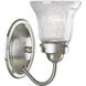 Clarence 1 Light 4.88 inch Brushed Nickel Bath Vanity Wall Light