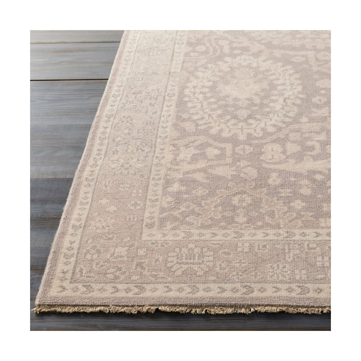 Nero 66 X 42 inch Khaki/Taupe/Charcoal Rugs, Wool