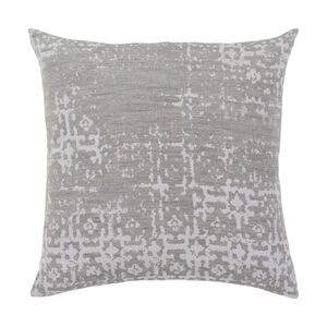 Francis 18 X 18 inch Gray Pillow Cover, Square