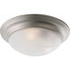 Lincoln 3 Light 16.63 inch Brushed Nickel Flush Mount Ceiling Light