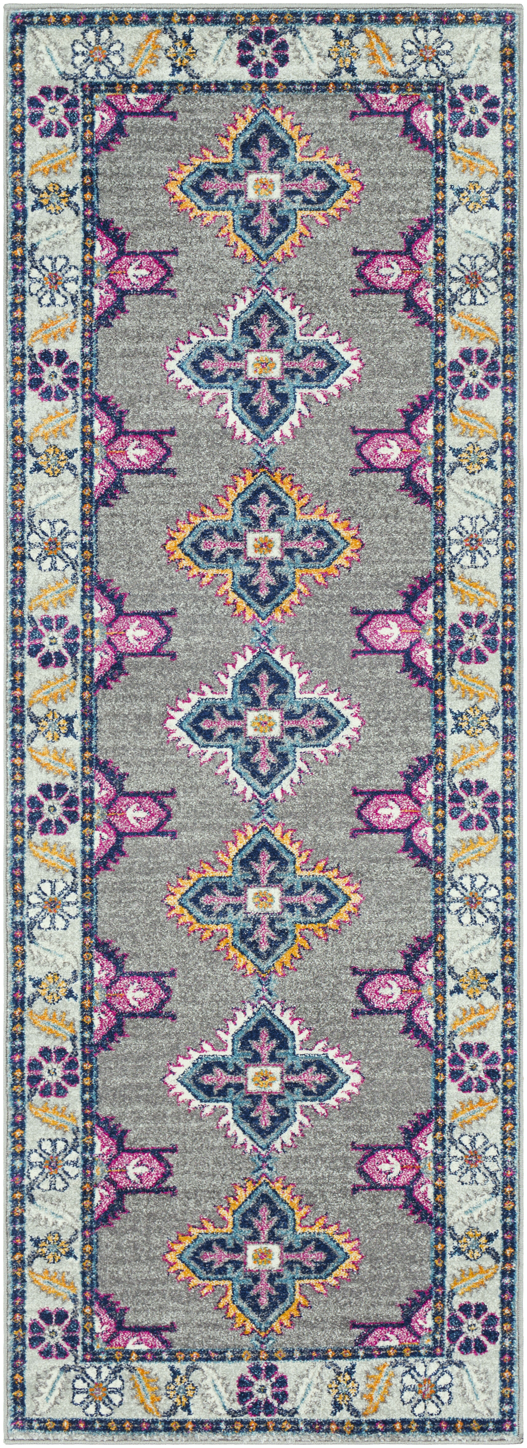 Channing 87 X 31 inch Navy Rug, Runner