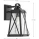 Lorraine 1 Light 12 inch Textured Black Outdoor Wall Lantern, Small, Design Series