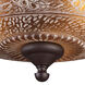 Dwight 3 Light 14 inch Oil Rubbed Bronze Semi Flush Mount Ceiling Light