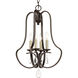 Kenley 4 Light 16 inch Antique Bronze Foyer Pendant Ceiling Light