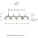 Booker 4 Light 30 inch Matte Nickel Vanity Light Wall Light