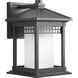 Hedwig 1 Light 12 inch Textured Black Outdoor Wall Lantern