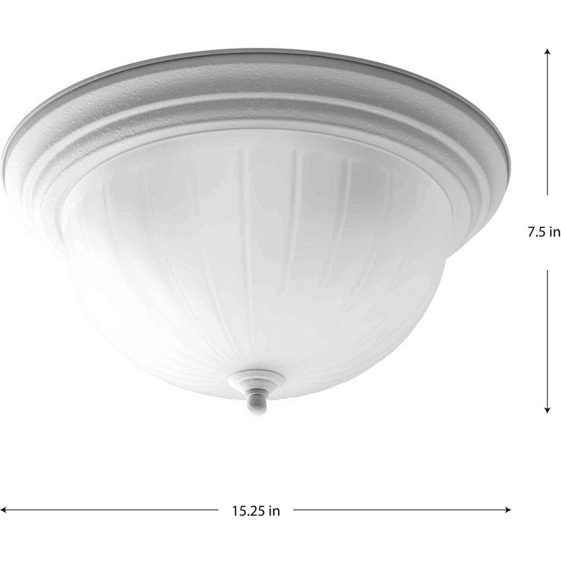 Skeet 3 Light 15.25 inch White Flush Mount Ceiling Light
