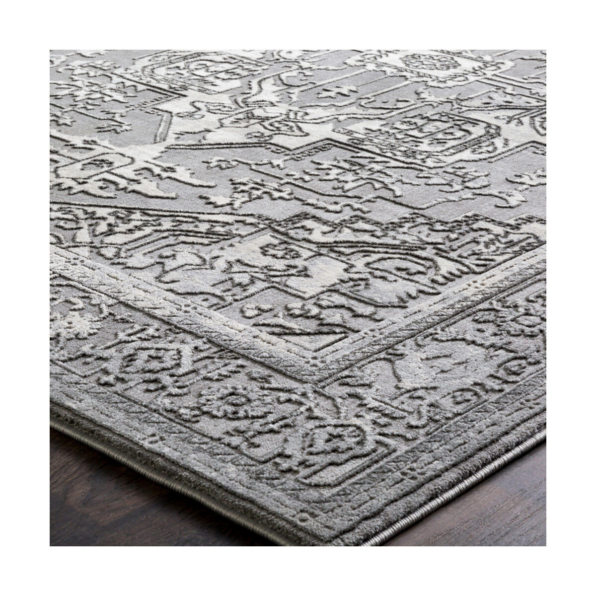 Dido 35 X 24 inch Taupe/Medium Gray/Ivory/Charcoal Rugs, Rectangle
