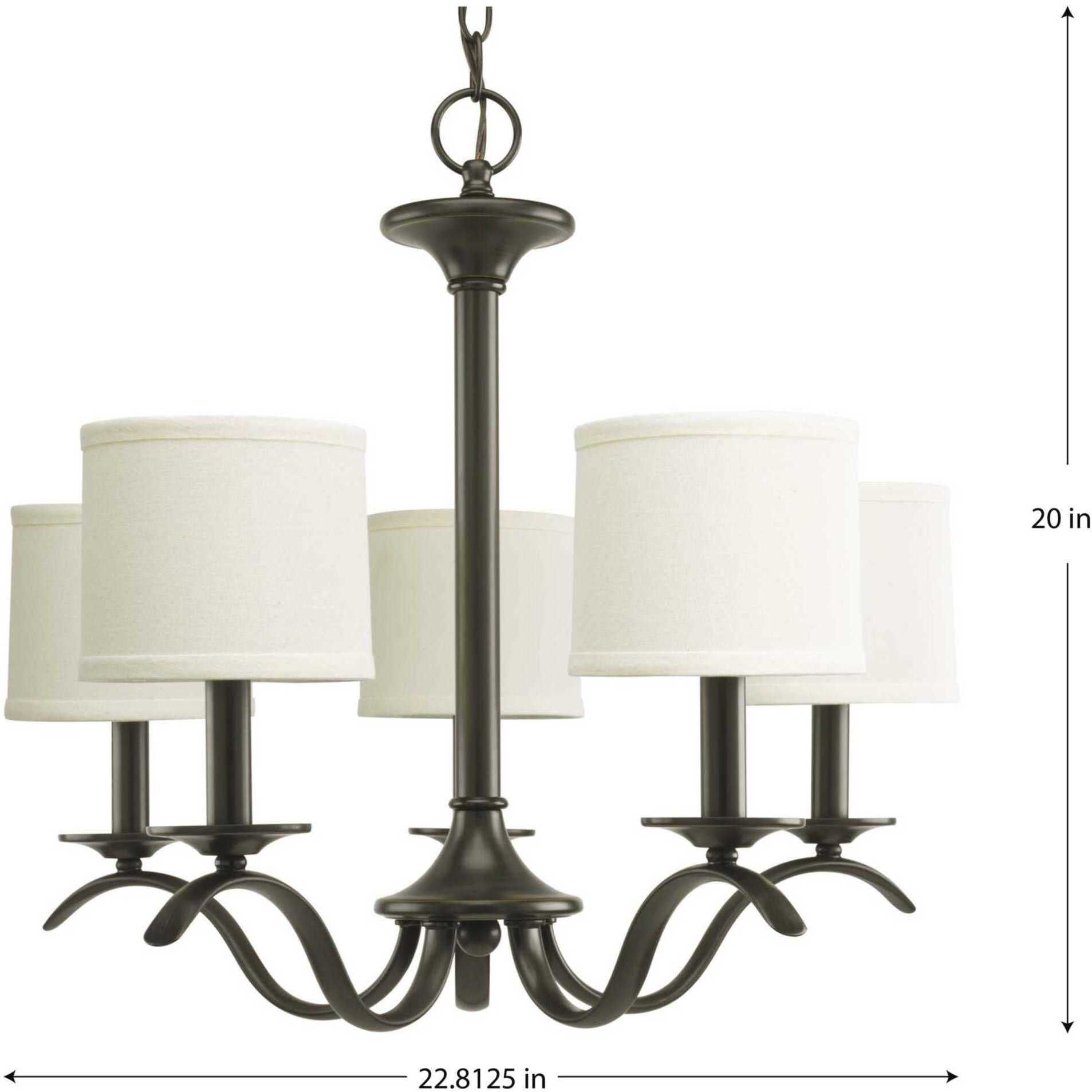 Mark 5 Light 22.81 inch Antique Bronze Chandelier Ceiling Light