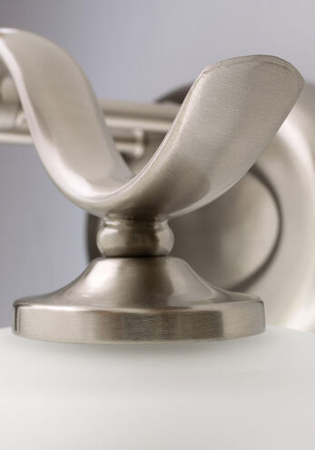 Mark 2 Light 15 inch Brushed Nickel Bath Vanity Wall Light