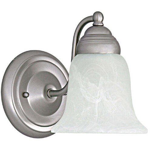 Booker 1 Light 6 inch Matte Nickel Sconce Wall Light