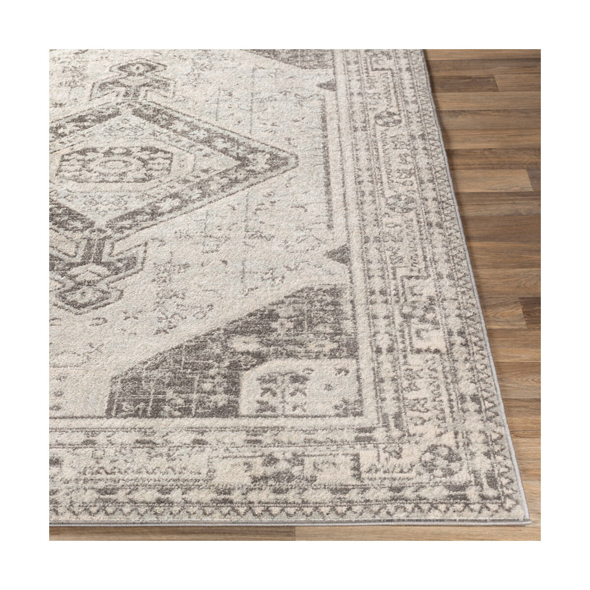 Pia 87 X 63 inch Light Gray/Medium Gray/Khaki Rugs