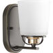Leopolda 1 Light 5.13 inch Antique Bronze Bath Vanity Wall Light, Design Series