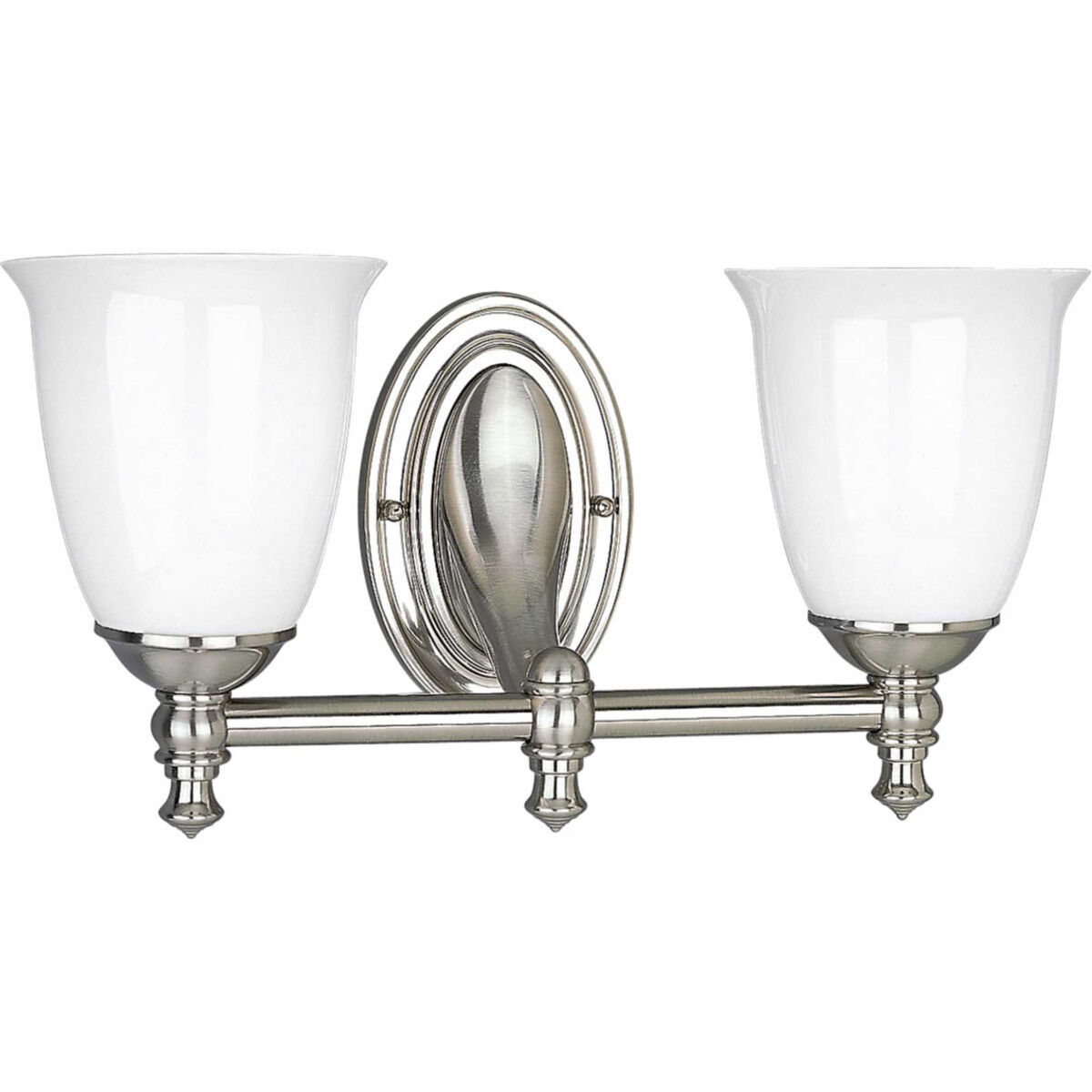 Juno 2 Light 17 inch Brushed Nickel Bath Vanity Wall Light, Delta