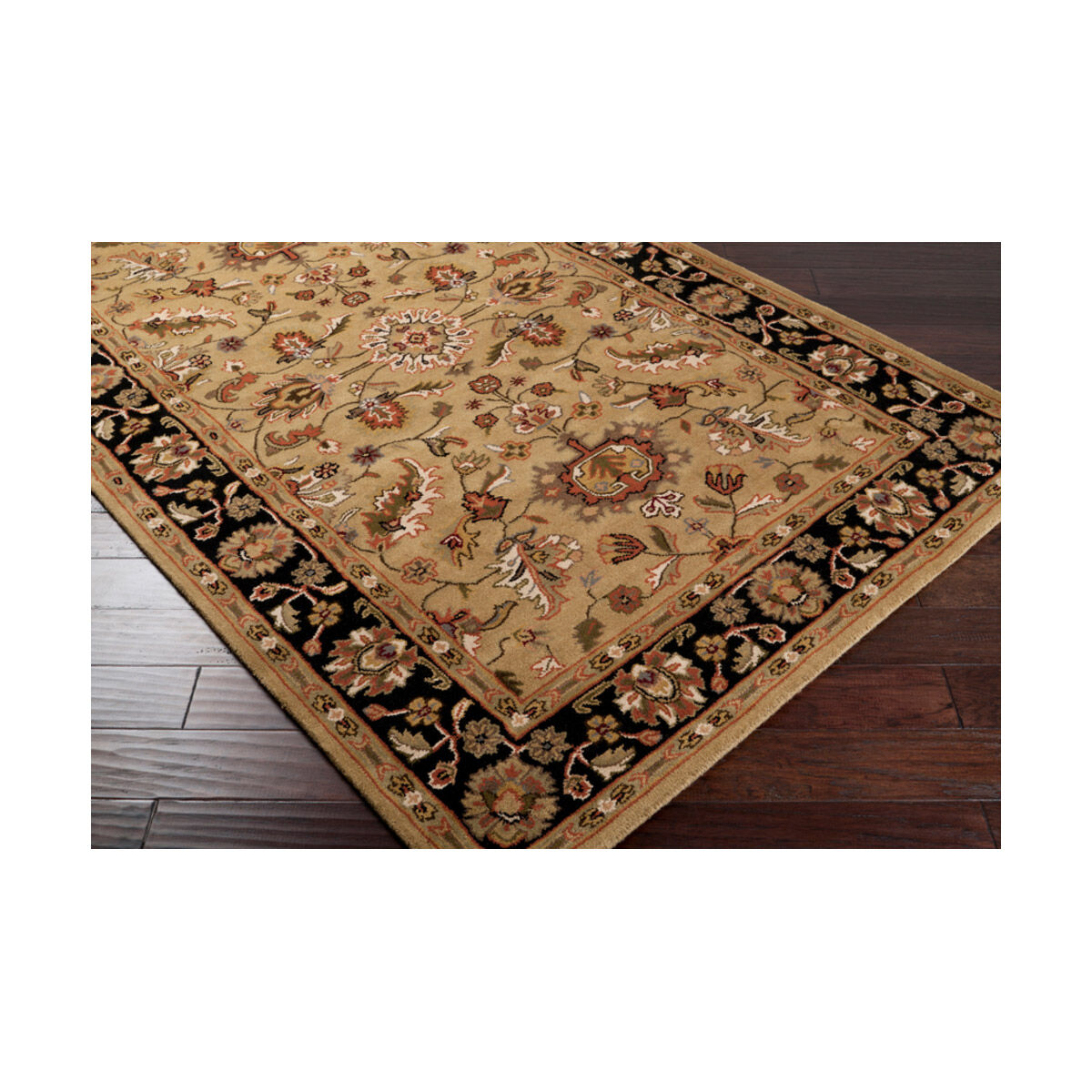 Cedric 96 X 30 inch Tan/Black/Medium Gray/Olive/Dark Brown/Butter Rugs, Wool