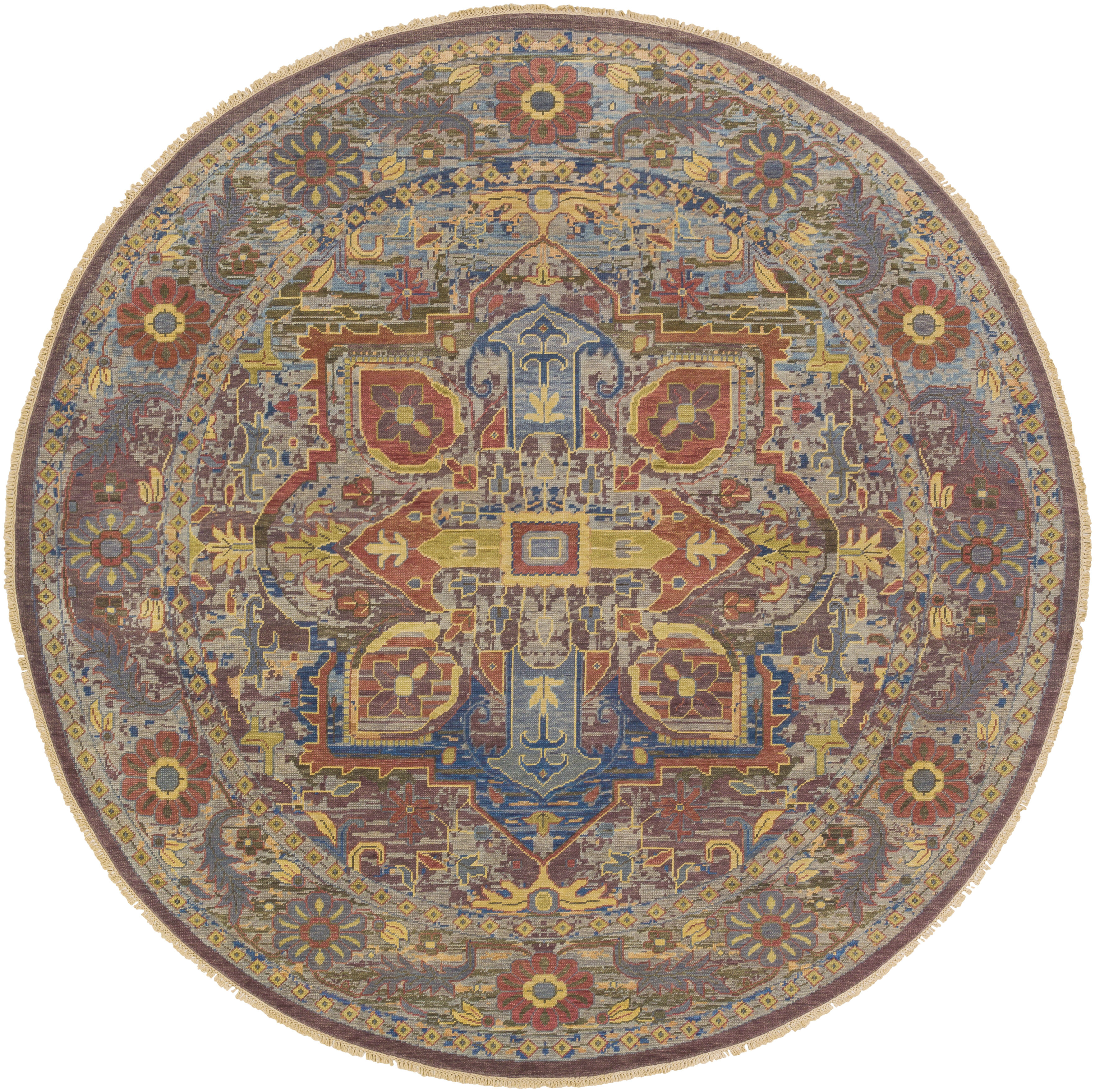 Nero 120 X 120 inch Dusty Sage Rug, Round
