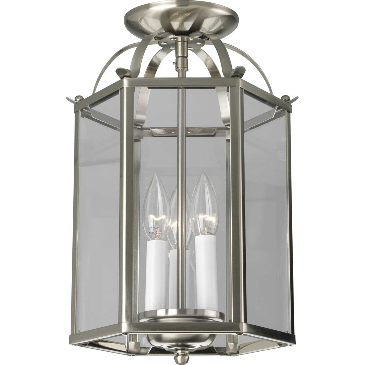 Nohely 3 Light 8.31 inch Brushed Nickel Foyer Pendant Ceiling Light