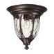 Joy 1 Light 11 inch Regal Bronze Outdoor Flush Mount