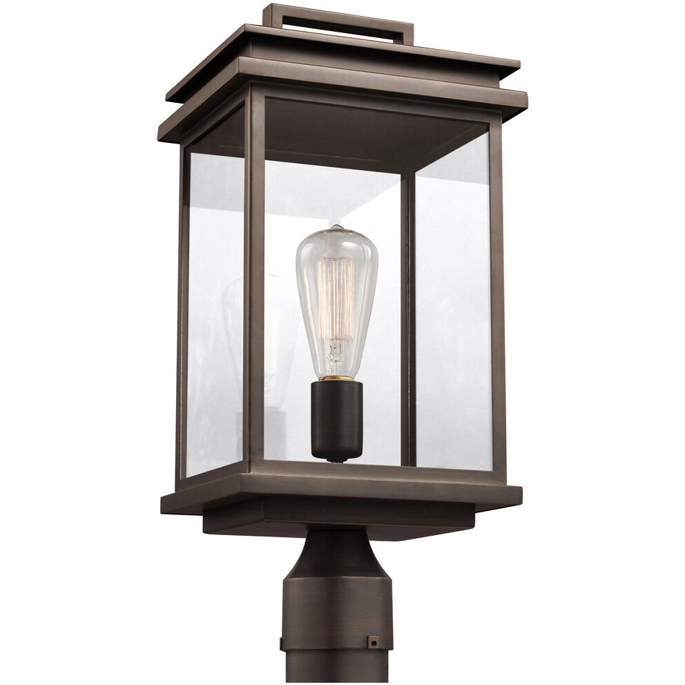 Chancellor 1 Light 16.75 inch Antique Bronze Outdoor Post Lantern