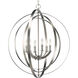 Buster 6 Light 27.75 inch Burnished Silver Foyer Pendant Ceiling Light