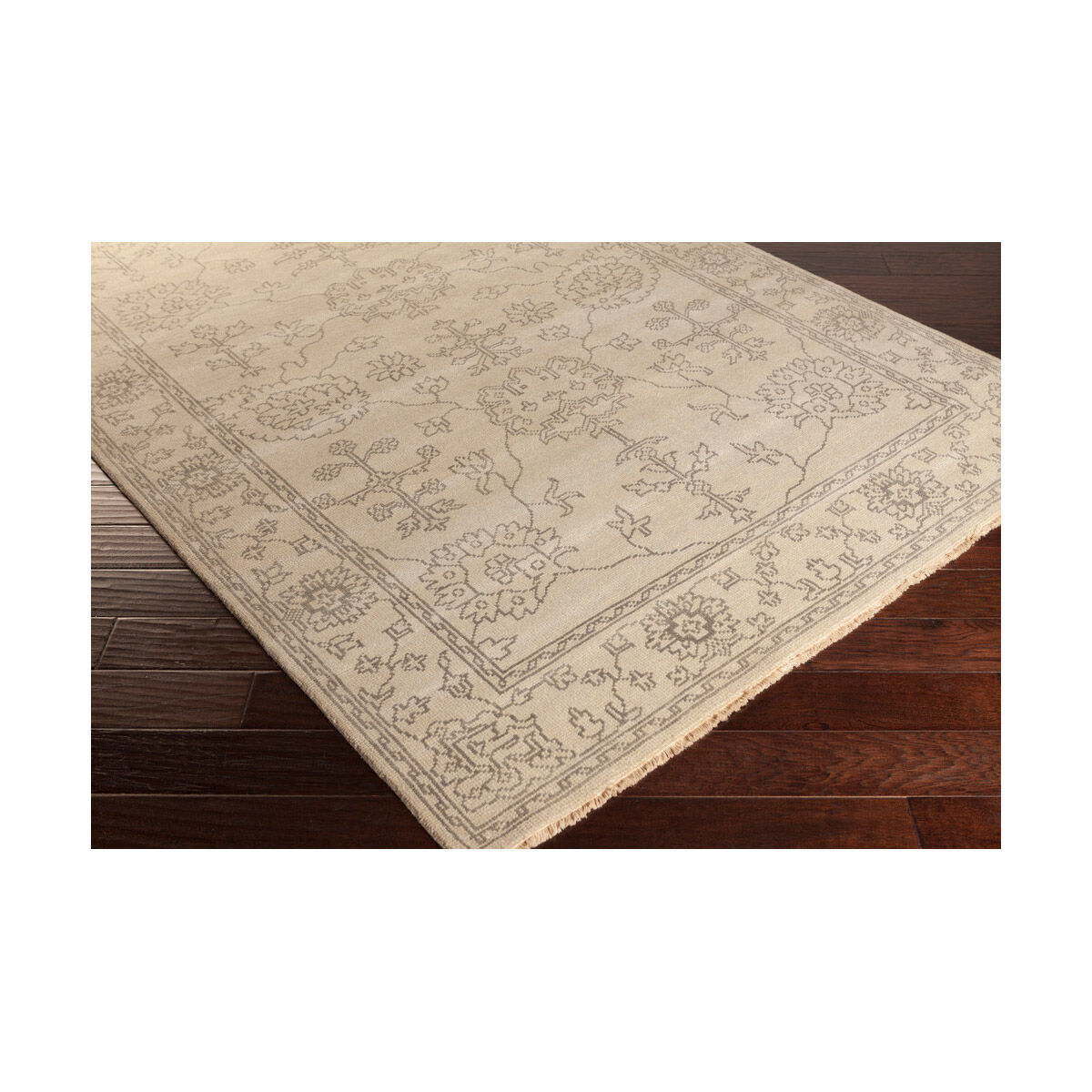 Licia 102 X 66 inch Khaki/Charcoal Rugs, Wool