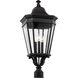 Quade 3 Light 27.5 inch Black Outdoor Post Lantern