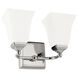 Booker 2 Light 13 inch Polished Nickel Vanity Light Wall Light