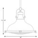 Gillian 1 Light 16 inch Oil Rubbed Bronze Pendant Ceiling Light