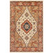 Hiemo 36 X 24 inch Aqua/Navy/Tan/Burnt Orange/Cream Rugs