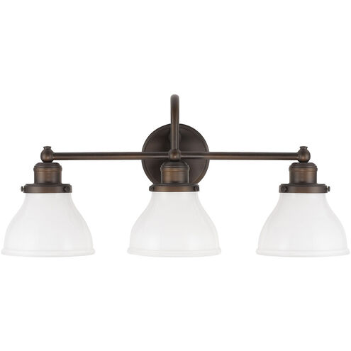 Felix 3 Light 24 inch Burnished Bronze Vanity Light Wall Light