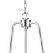 Cate 3 Light 21 inch Chrome Chandelier Ceiling Light