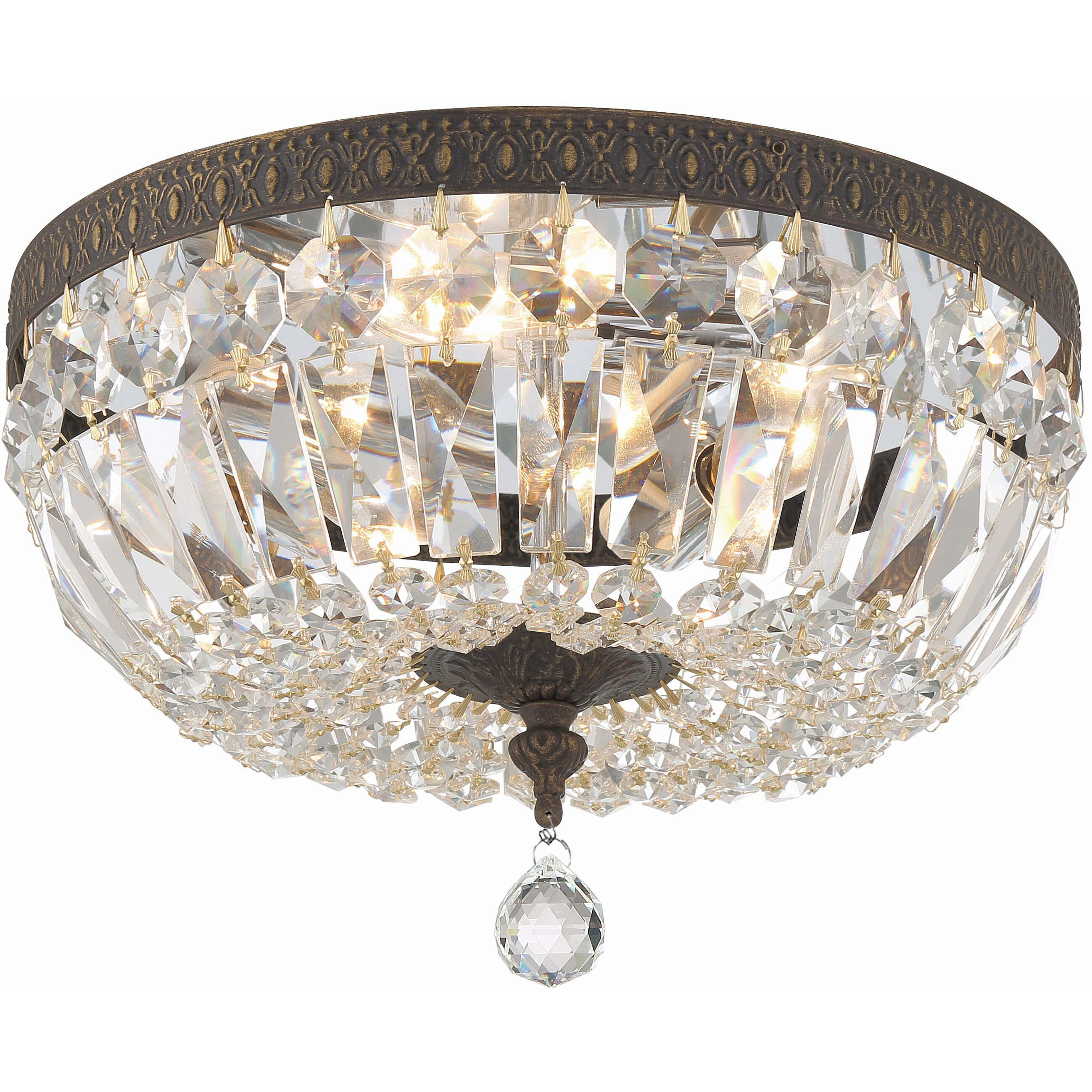 Rawson 3 Light 12 inch Bronze Ceiling Mount Ceiling Light