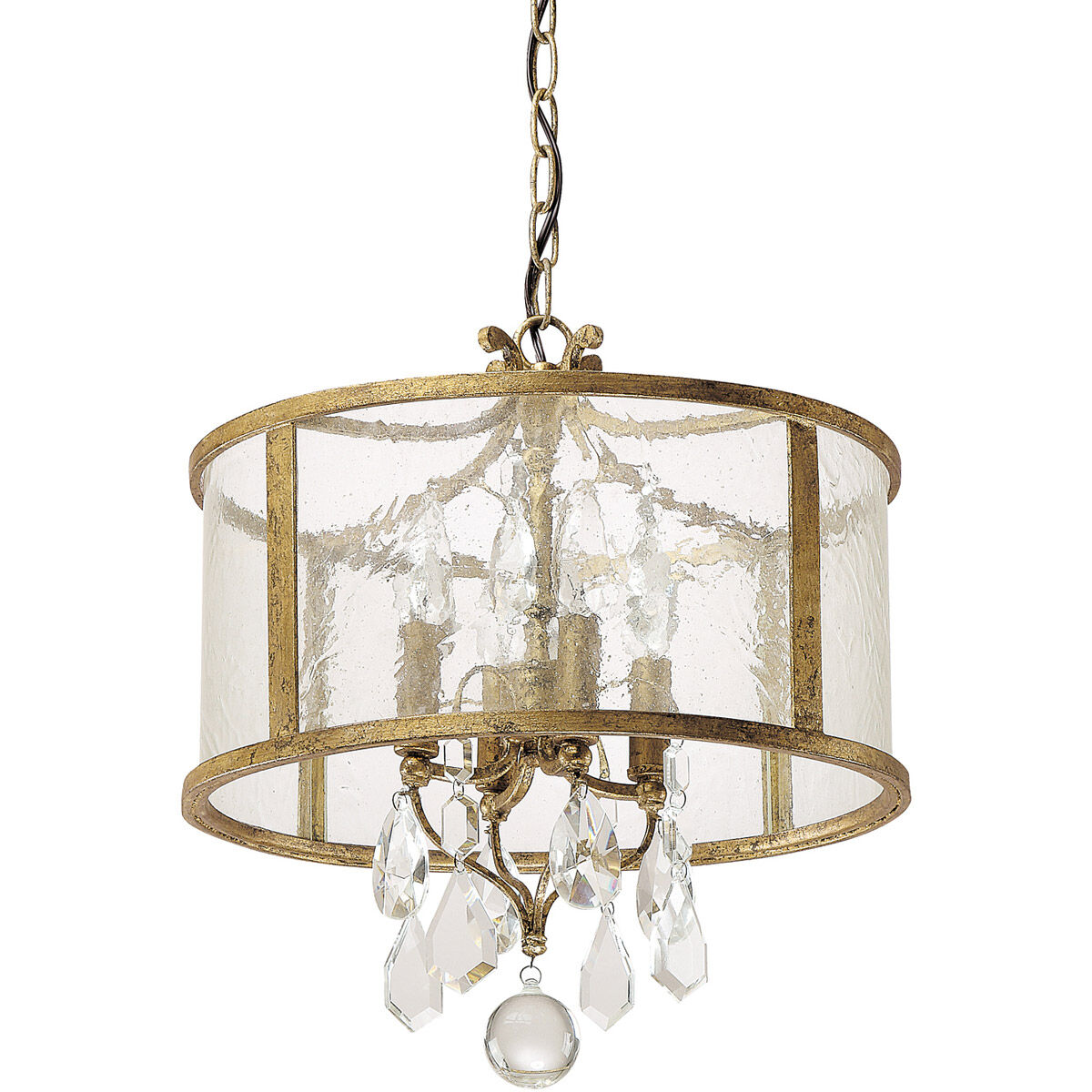 Dudley 4 Light 15 inch Antique Gold Pendant Ceiling Light