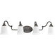 Oxford 4 Light 34 inch Venetian Bronze Bath Vanity Wall Light, Design Series