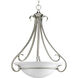 Slade 3 Light 22 inch Brushed Nickel Foyer Pendant Ceiling Light