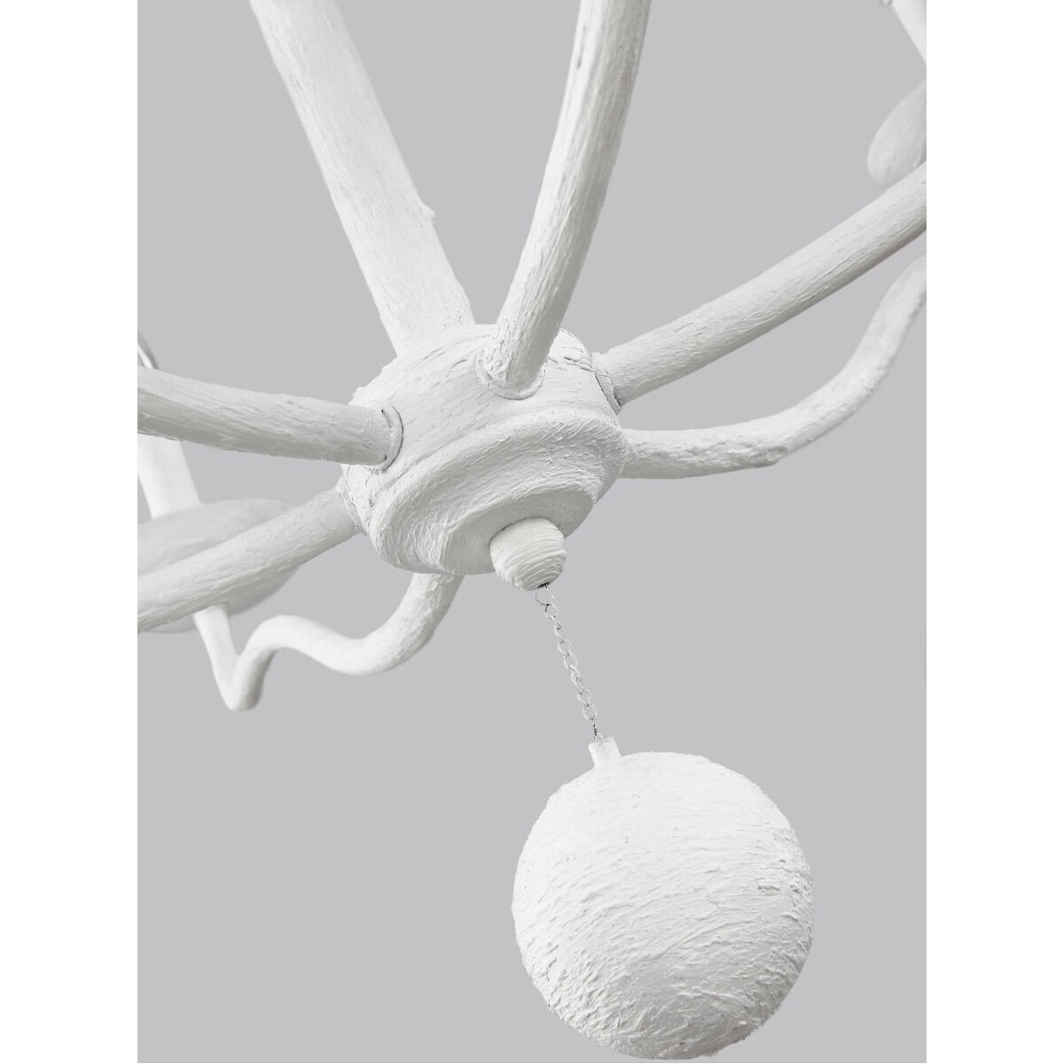 Ultima 6 Light 32.5 inch Plaster White Chandelier Ceiling Light