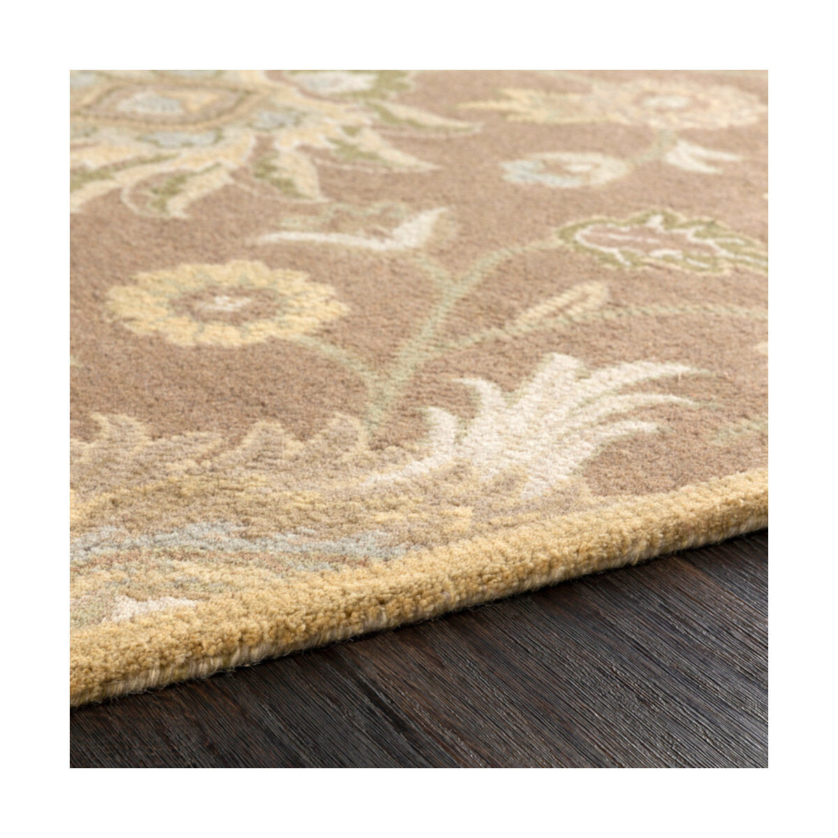 Edda 117 inch Cream/Camel/Ivory/Moss/Taupe/Dark Green/Sea Foam Rugs, Wool