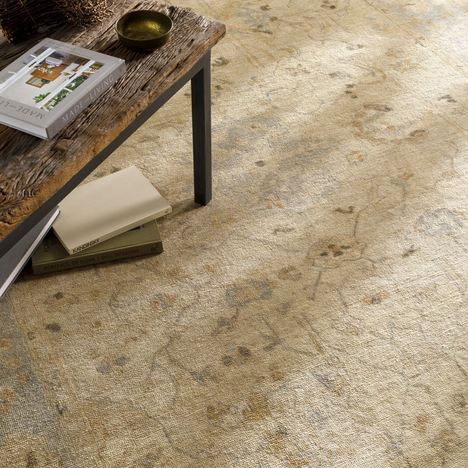 Quinella 72 X 48 inch Light Gray Rug, Rectangle