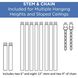 Benedict 4 Light 34 inch Silver Ridge Linear Chandelier Ceiling Light, Design Series