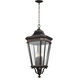 Quade 13.63 inch Grecian Bronze Outdoor Hanging Lantern