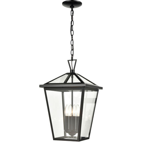 Sabana 4 Light 12 inch Black Outdoor Pendant