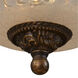 Hamlet 3 Light 11 inch Golden Bronze Semi Flush Mount Ceiling Light