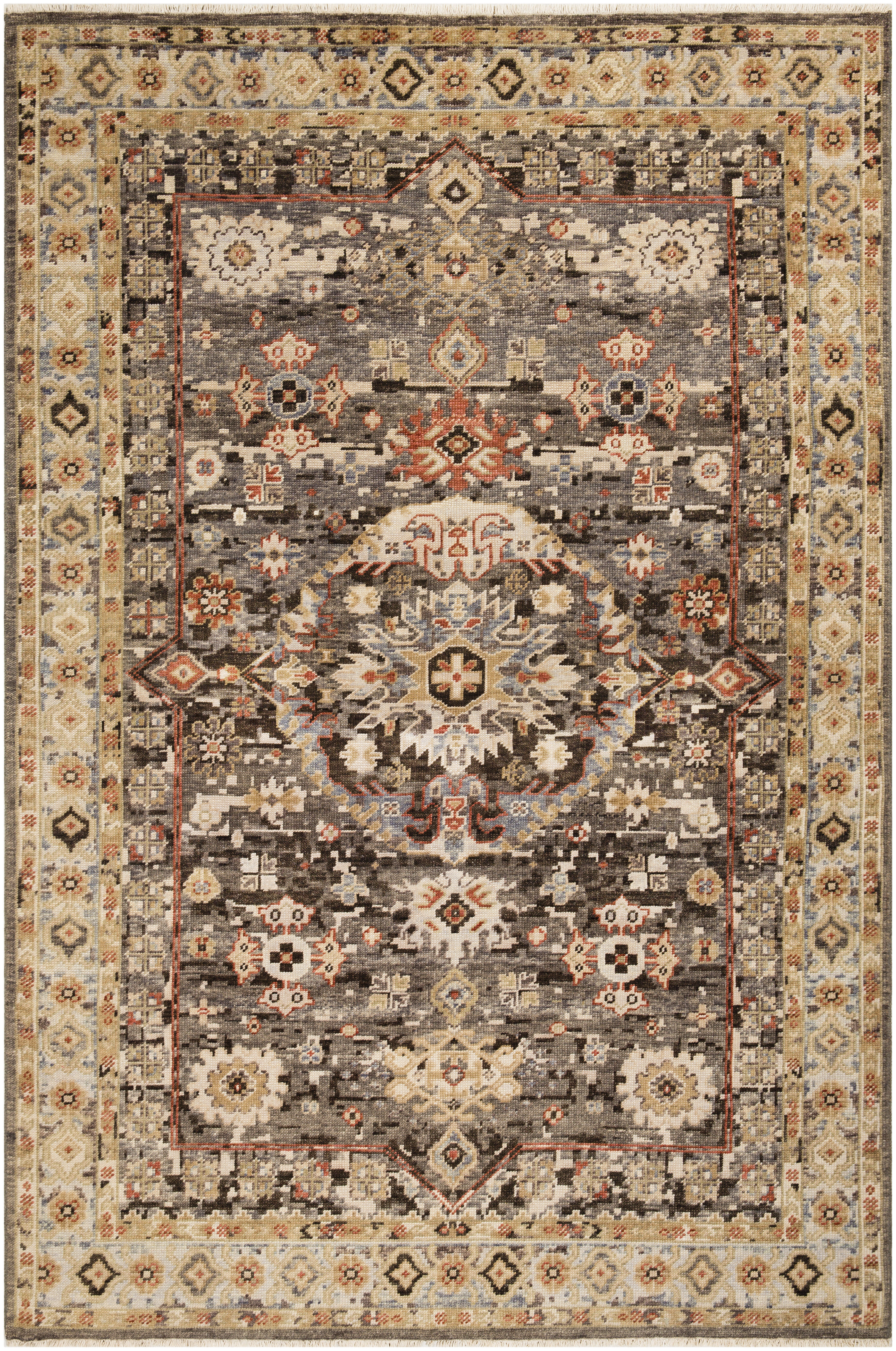 Nero 102 X 66 inch Dusty Sage Rug, Rectangle